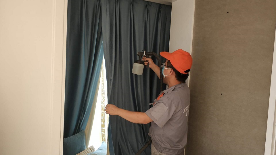臥室窗簾噴涂施工甲醛治理 臥室窗簾噴涂施工甲醛治理