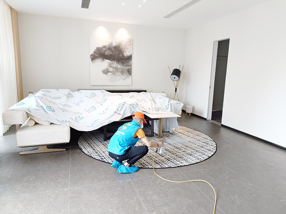 酒店地毯墊子噴槍施工治理甲醛 酒店地毯墊子噴槍施工治理甲醛